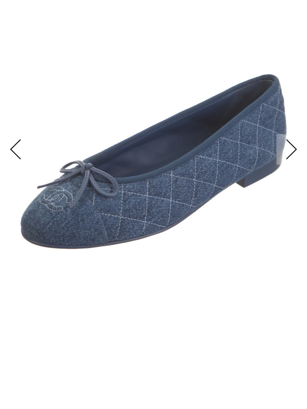 Chanel Denim Flats from Matthew Blazy’s spring collection 26p New in box